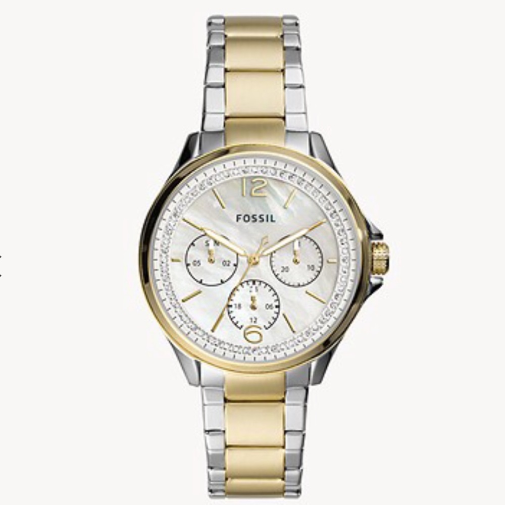 Sexy multitone fossil trendy watch!!